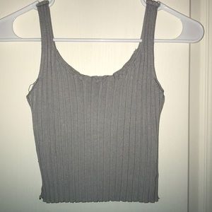 Super cute blue / grey pastel cropped tank